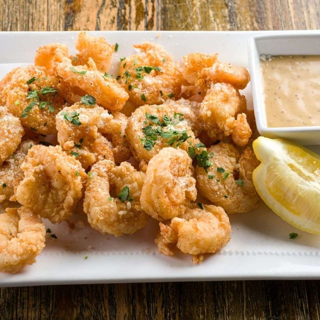 Parmesan Crusted Shrimp.