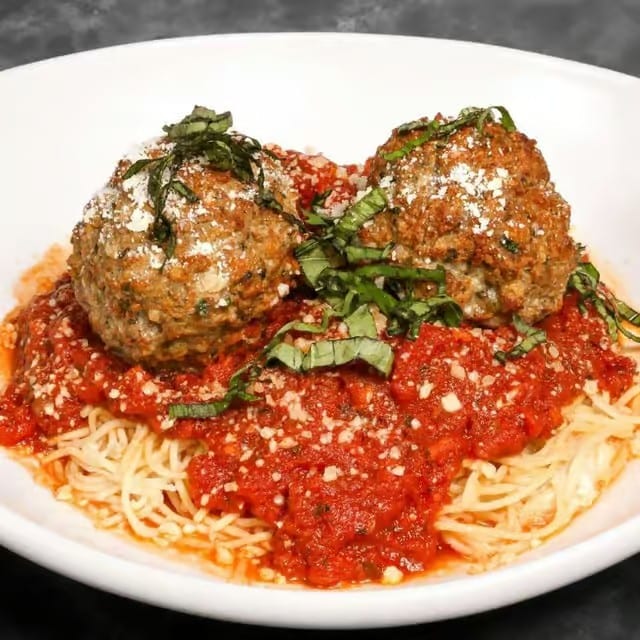 Meatball Marinara Pasta.