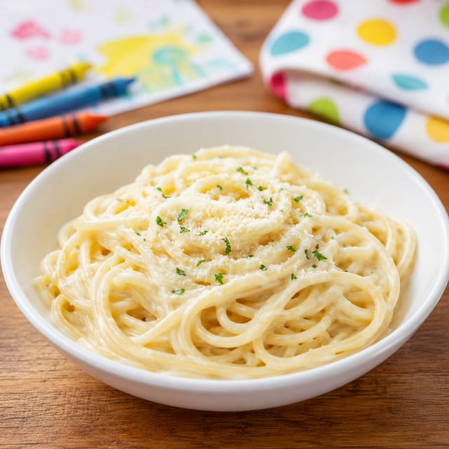 Kid's Pasta Alfredo.
