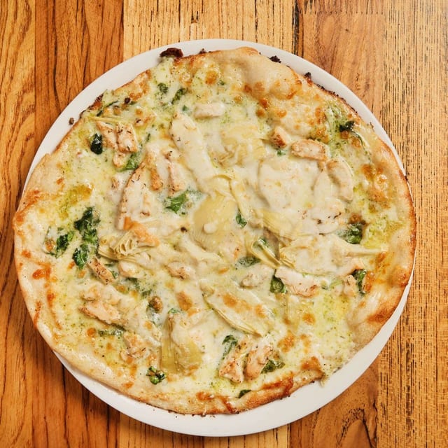 Chicken Pesto Pizza.