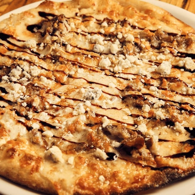 Shaved Smoked Ribeye Pizza.