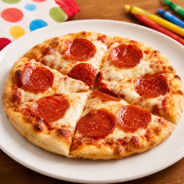 Kid's Pizza with Pepperoni.