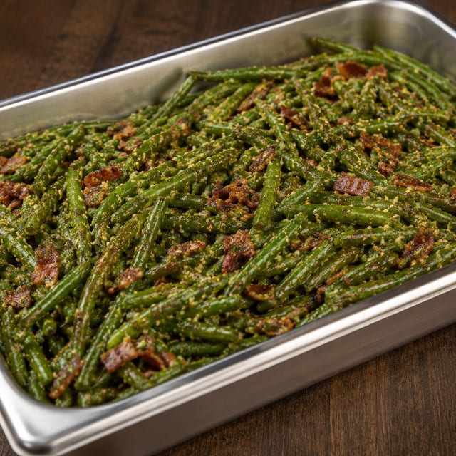 Pesto Pancetta Green Beans.