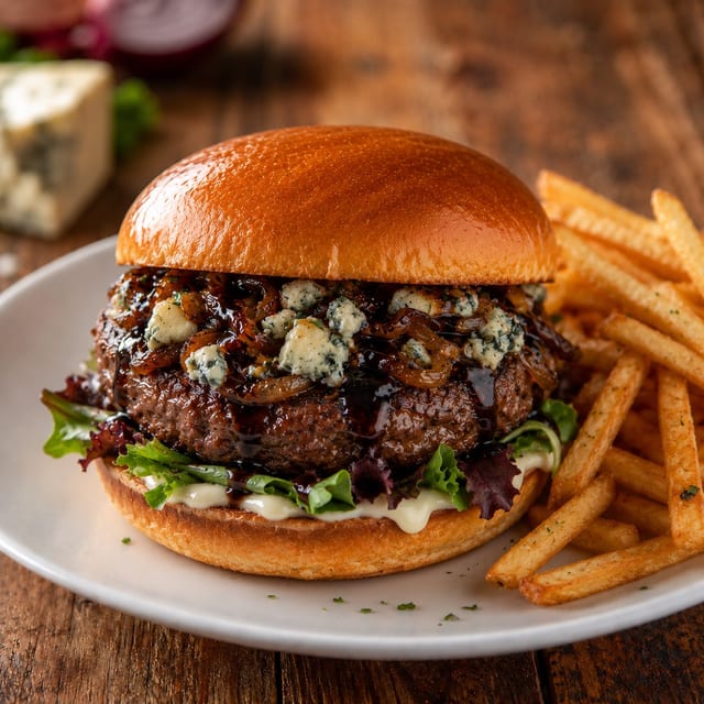 Black & Blue Burger.