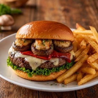 Roasted Mushroom Burger