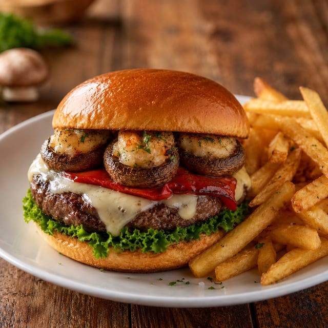 Roasted Mushroom Burger.