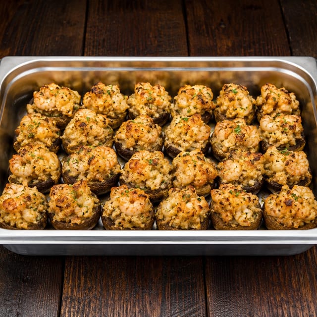 Shrimp Stuffed Mushrooms.