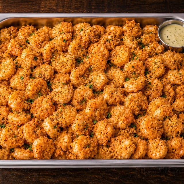 Parmesan Crusted Shrimp.