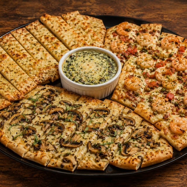 Trio Flatbread Platter.